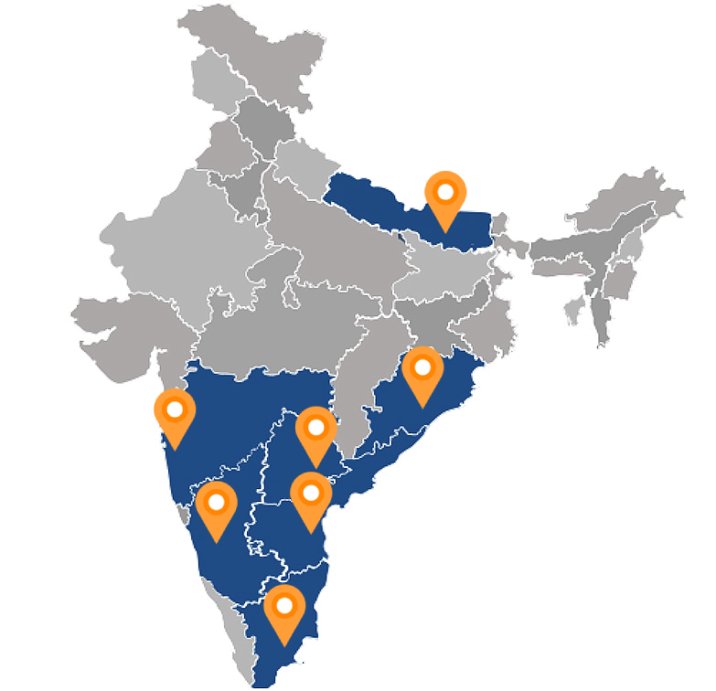 India Map Network on Infrastructure projects by shrushti group